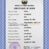 Authentic North Macedonia Birth Certificate Template | Customize and Download Online