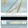 Editable Pakistan Faysal bank visa classic card Templates in PSD Format