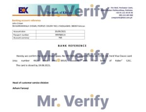 Pakistan Editable Templates 14 Download Pakistan Khyber Bank Reference Letter Templates | Editable Word