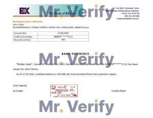 Pakistan Editable Templates 7 Download Pakistan Khyber Bank Reference Letter Templates | Editable Word