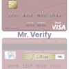 Editable Panama Banco Banistmo visa debit card Templates in PSD Format