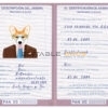 Panama dog Fake PSD Passport | Instant Download