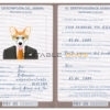 Paraguay dog Fake PSD Passport | Instant Download