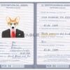 Peru dog Fake PSD Passport | Instant Download