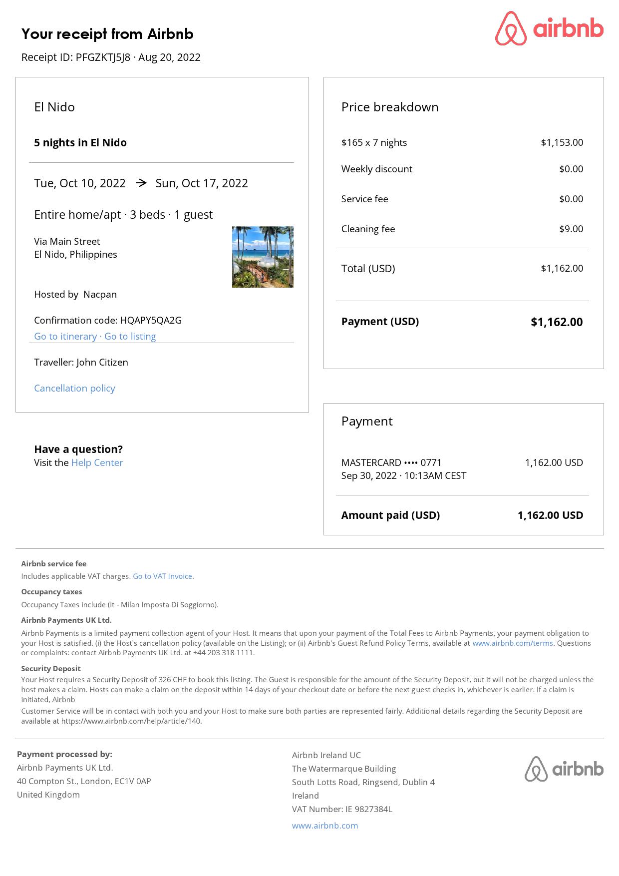 Editable Philippines Hotel Booking Form Template | Fillable PDF