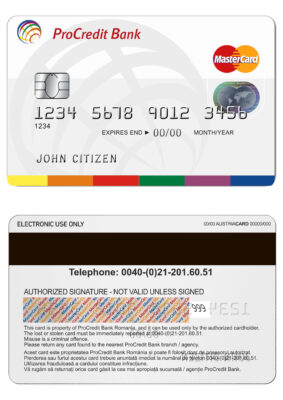 Fillable Romania ProCredit Bank mastercard credit card Templates