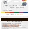 Fillable Romania ProCredit Bank mastercard credit card Templates | Layer-Based PSD