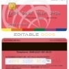 Editable Romania ProCredit Bank visa electron credit card Templates in PSD Format