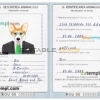 Romania dog Fake PSD Passport | Instant Download
