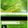 Editable Russia Sberbank visa credit card Templates in PSD Format