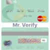 Editable Saint Kitts and Nevis Bank of Nevis mastercard credit card Templates in PSD Format