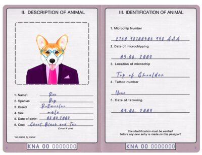 Saint Kitts and Nevis dog Fake PSD Passport | Instant Download