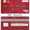 Fillable Saint Vincent and the Grenadines Bank of Nova Scotia visa debit card Templates | Layer-Based PSD