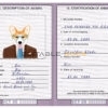 Saint Vincent and the Grenadines dog Fake PSD Passport | Instant Download