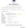 Authentic Samoa vital Birth Certificate Template | Customize and Download Online