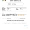 Authentic Sao Tome & Principe vital record Birth Certificate Template | Customize and Download Online