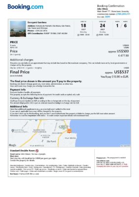 Customizable Sao Tome and Principe Airbnb Reservation Template | Word & PDF Formats