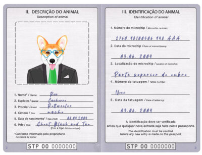 São Tomé and Príncipe dog Fake PSD Passport | Instant Download