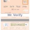 Editable Serbia The Banca Intesa a.d. Beograd visa debit card Templates in PSD Format