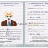 Seychellas dog Fake PSD Passport | Instant Download