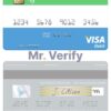 Editable Sierra Leone National Development Bank visa debit card Templates in PSD Format
