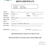Authentic Sierra Birth Certificate Template | Customize and Download Online