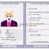 Sierra Leone dog Fake PSD Passport | Instant Download
