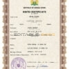 Authentic Sierra Leone Birth Certificate Template | Customize and Download Online