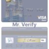 Editable Singapore UOB Singapore visa debit card Templates in PSD Format
