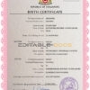 Authentic Singapore Birth Certificate Template | Customize and Download Online