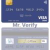 Fillable Slovenia Addiko Bank visa debit card Templates | Layer-Based PSD