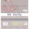 Editable Spain Banco Santander visa credit card Templates in PSD Format