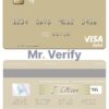 Fillable Suriname Finabank N.V. visa debit card Templates | Layer-Based PSD