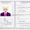 Suriname dog Fake PSD Passport | Instant Download