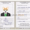Sweden dog Fake PSD Passport | Instant Download