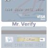 Fillable Syria Gulf Bank visa debit card Templates | Layer-Based PSD