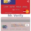 Editable Taiwan Bank of Taiwan mastercard Templates in PSD Format