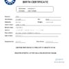 Authentic Taiwan Birth Certificate Template | Customize and Download Online