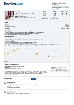 Customizable Tanzania Airbnb Reservation Template | Word & PDF Formats
