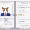 Tanzania cat Fake PSD Passport | Instant Download