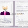 Tanzania dog Fake PSD Passport | Instant Download