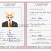Thailand dog Fake PSD Passport | Instant Download