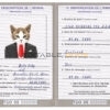 Togo cat Fake PSD Passport | Instant Download