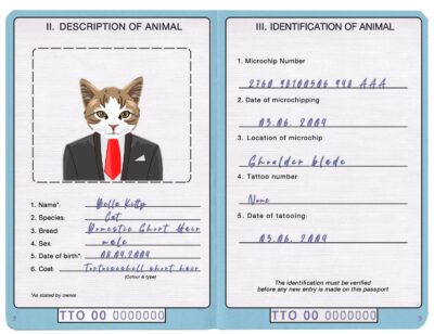 Trinidad and Tobago cat Fake PSD Passport | Instant Download