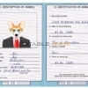 Trinidad and Tobago dog Fake PSD Passport | Instant Download