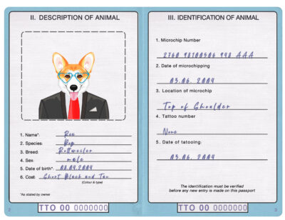 Trinidad and Tobago dog Fake PSD Passport | Instant Download