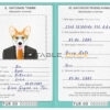 Turkey dog Fake PSD Passport | Instant Download
