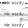 High-Quality United Kingdom Amazon American multinational technology company Invoice Template PDF | Fully Editable