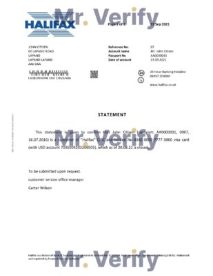 Download United Kingdom Halifax Bank Reference Letter Templates | Editable Word