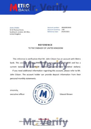 England Editable Templates 13 Download United Kingdom Metro Bank Reference Letter Templates | Editable Word